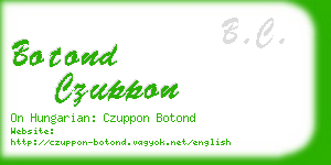 botond czuppon business card